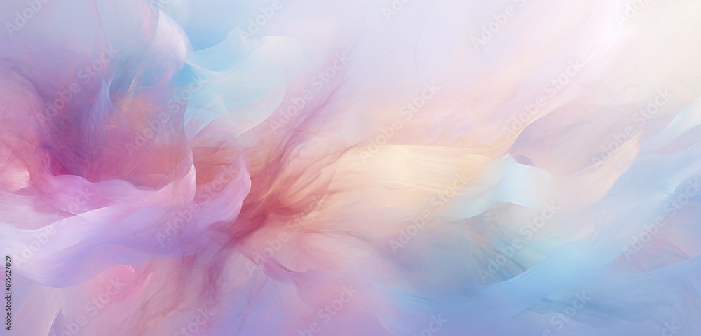 Canvas Prints an ethereal digital abstract background with delicate wisps of pastel pinks