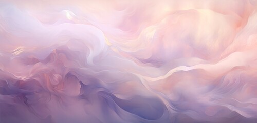 An ethereal digital abstract artwork featuring delicate shades of pearlescent white