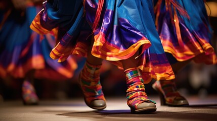 traditional Andean dance group at the Latin American Dance Festival generative ai