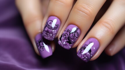 Elegant nails and trendy manicure showcase beauty, sophistication, and creativity in modern nail art, offering a glimpse into the world of stylish and meticulously adorned fingertips.