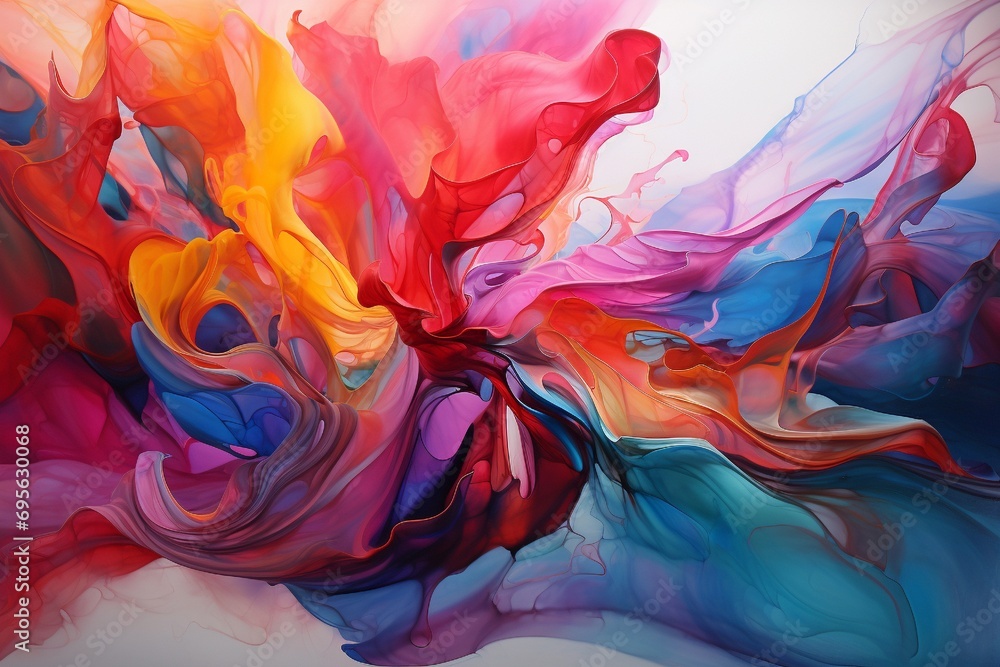 Canvas Prints conceptual abstraction of the human spirit and resilience depicted through a fiery display of bold s