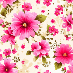 Elegant Vintage Floral Patterns: Seamless and Stylish, tileable