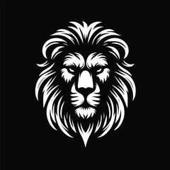 Obraz premium logo vector lion head