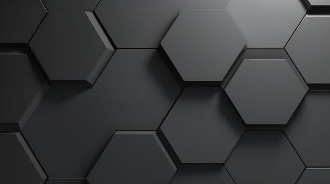 Geometric hexagon modern grey abstract texture background