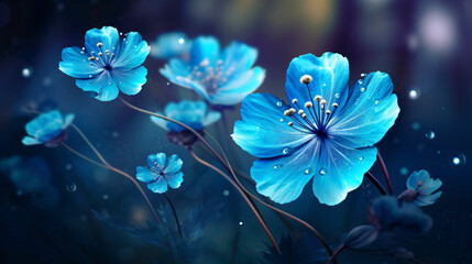Beautiful Blue Spring Flower