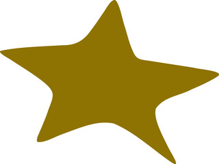 Abstract star shape vector illustration. Simple Star silhouette design elements