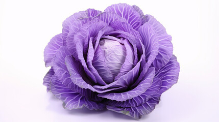 Obraz premium purple cabbage isolated on white