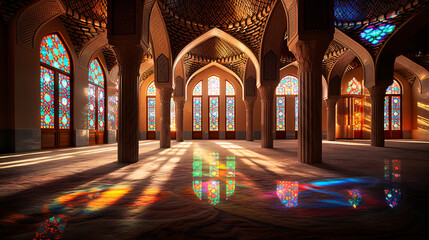 Interior of the mosque.