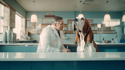 The Dentist: A Basset Hound's Day at the Clinic