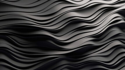 Three dimensional render of gray wavy pattern. Grey waves abstract background texture. Print, painting, design, fashion. Line concept. Design concept. Art concept. Wave concept. Colourful background.