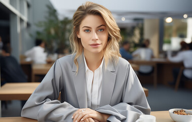 Empowered Businesswoman Leading a Corporate Presentation at a Seminar or Conference. Capturing Her Confidence, Expertise, and Leadership Skills in a Professional Environment,  Generative AI