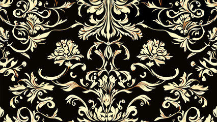 Vintage damask patterns vektor icon illustation
