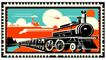 Vintage postage stamps vektor icon illustation