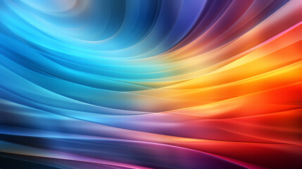 Obraz premium neon rainbow gradient, providing a colorful and psychedelic background created with Generative Ai