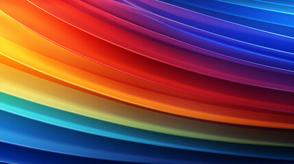 Obraz premium neon rainbow gradient, providing a colorful and psychedelic background created with Generative Ai