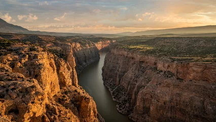 Deurstickers Sunrise at Bighorn Canyon National Recreation Area -  Devils Canyon Overlook © Craig Zerbe