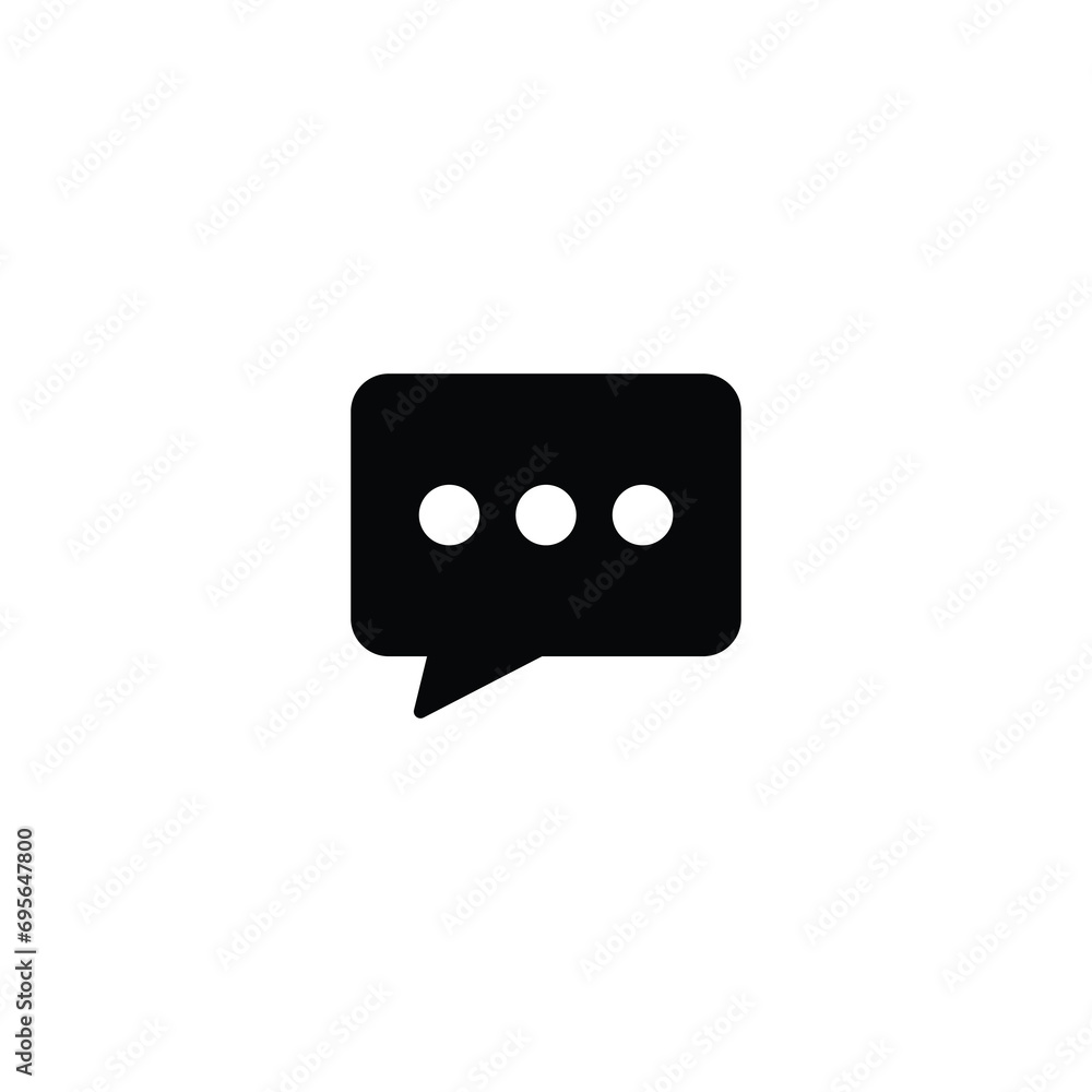 Poster chat icon, chat sign vector design for web site computer and mobile app