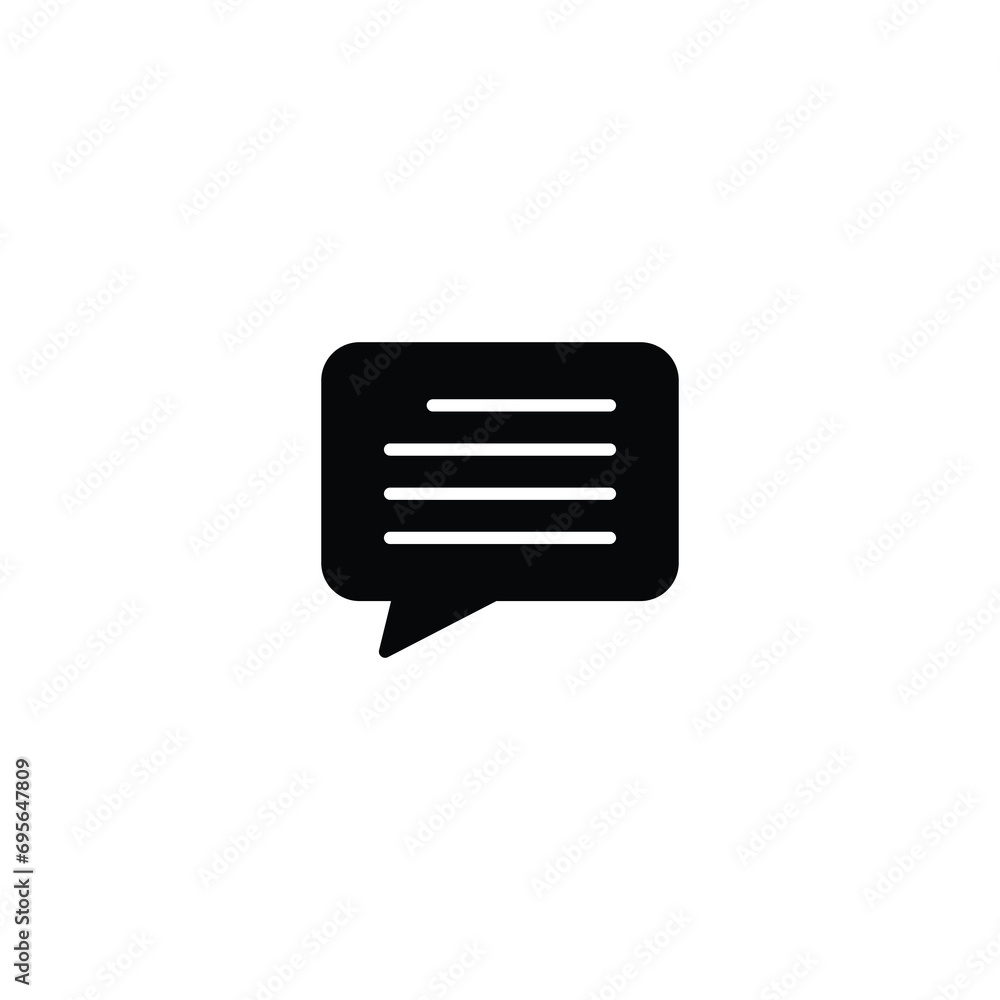 Poster chat icon, chat sign vector design for web site computer and mobile app
