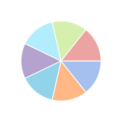 Fototapeta premium various pie charts for graphic information