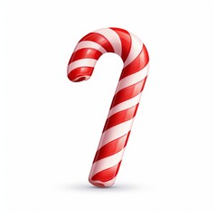 Fototapeta premium sweet candy cane icon for festive joy, Generative AI