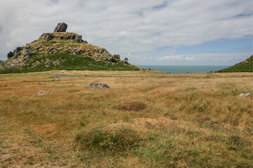 Obraz premium landscape with sky, Valley of the Rocks, Exmoor National Park