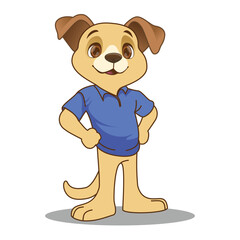 cute dog vector illustration, dog mascot