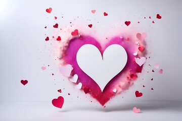 Happy Valentine's Day 2024 Background Valentine's Day Card AI generate