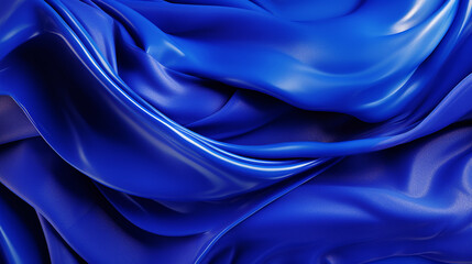 Obraz premium Fond texturé comme un drap satiné, de soie. Couleurs dégradés bleu. Fond pour conception et création graphique.