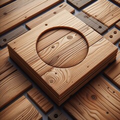 Wood blocks and 2x4 slabs