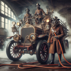 Various Steampunk Characters in Various Occupations