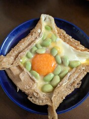 galette  with green soybeans