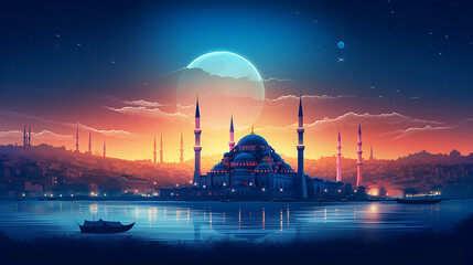 istanbul. image of the blue mosque istanbul turkey - obrazy, fototapety, plakaty