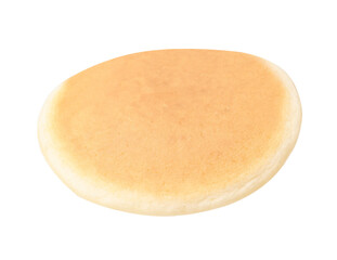 One delicious pancake isolated on white. Tasty breakfast