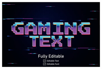 3d gaming text effect font style