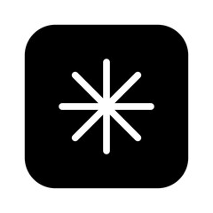 asterisk glyph icon