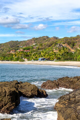 Fototapeta na wymiar Coastal Beach Town in Costa Rica