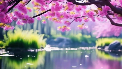 Poster spring theme nature cinematic wallpaper vibrant © pro