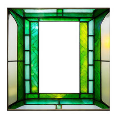 colorful stained glass picture frame