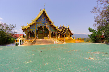 Ornate carved temples found around Asia with colourful decorations and statues