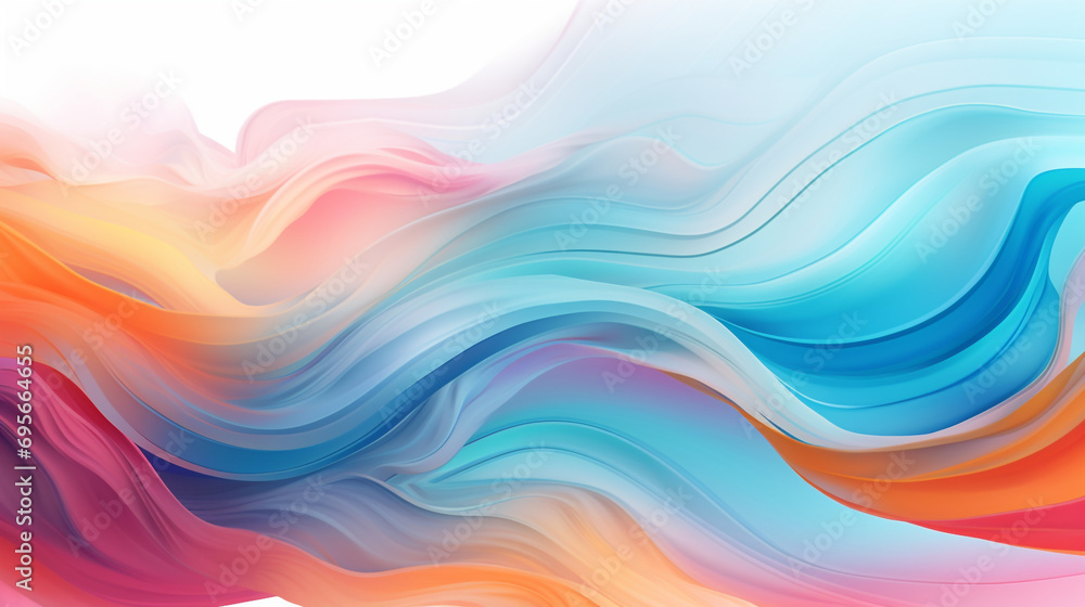 Aufkleber abstract vibrant and dynamic colorful background with waves