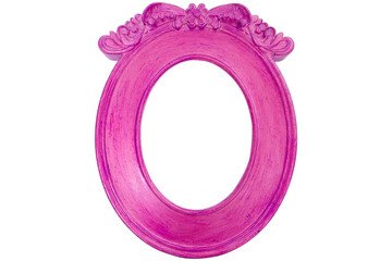 Beautiful pink oval ikea floral pattern frame, pink oval png background old frame, photo concept...