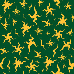 Fototapeta premium Abstract Stars Vector Christmas Seamless Pattern