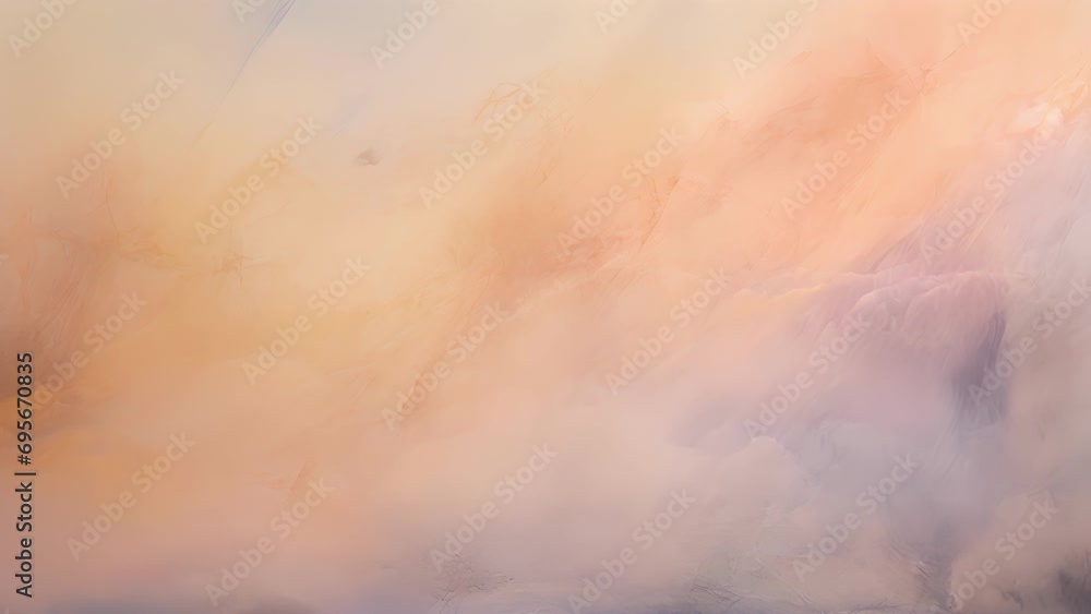 Poster minimalistic view of a dreamy and romantic abstract backdrop, boasting a soft and delicate peach fuz