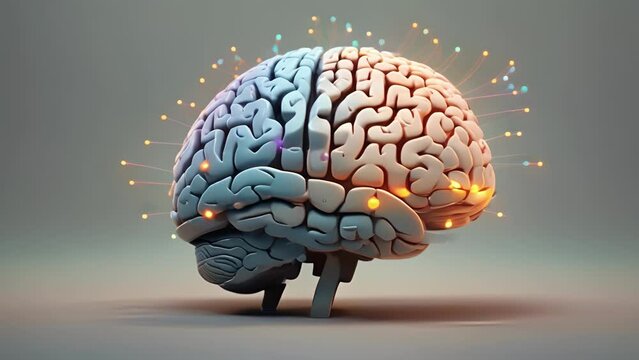 A minimalist animation of a person taking part in a positive psychology intervention, such as a visualization exercise or acts of kindness, and experiencing Psychology art concept