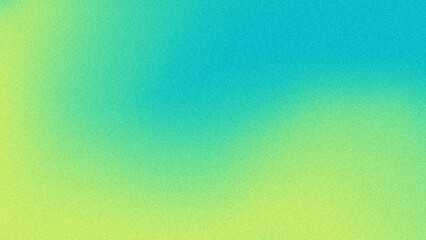 4k grainy soft yellow blue gradient background with noise. blurry fluorescent yellow color gradient background. - obrazy, fototapety, plakaty