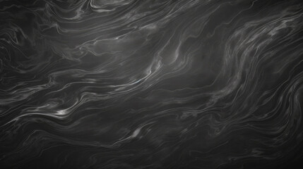 Black chalkboard background with marbled texture.Dark chalk stone board empty flat background with...