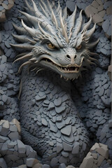 Amazing Detailed Dragon Illustration Render