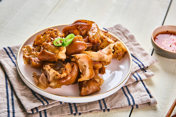 pig hocks with delicious sauce set