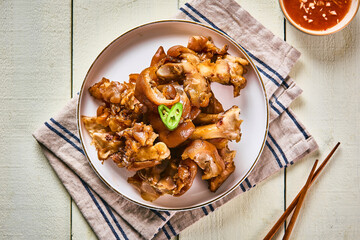 pig hocks with delicious sauce set