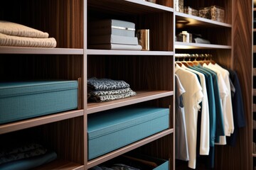 Luxury Redefined: Detailed View of a Custom Walk-in Closet Haven.




